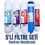 Kapalı Kasa Su Arıtma 5'li Filitre Seti