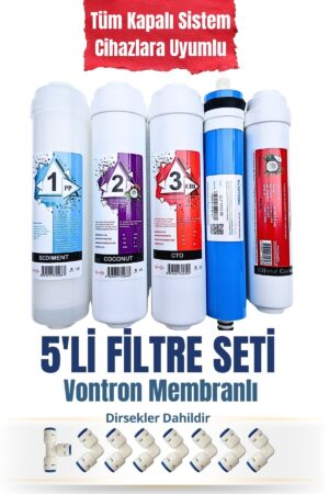 Kapalı Kasa Su Arıtma 5'li Filitre Seti