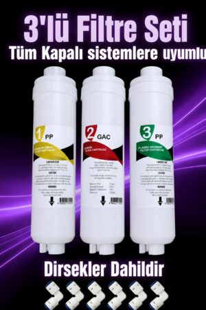 SU ARITMA KAPALI KASA 3'LÜ ÖN FİLTRE SETİ