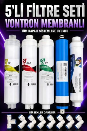 5'Lİ Vontron Membranlı Filtre seti